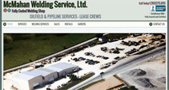 Desktop Screenshot of mcmahanwelding.com
